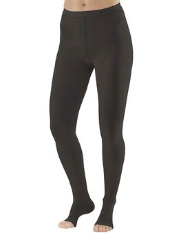 Pebble UK Medical Weight Toeless Compression Tights (Pebble UK Medical Weight Toeless Compression Tights - Black)
