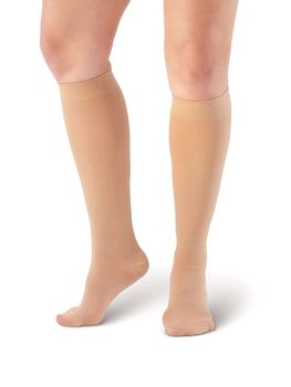 Pebble UK Medical Weight Wide Calf Compression Socks (Pebble UK Medical Weight Wide Calf Compression Socks Beige)