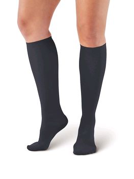 Pebble UK Ladies Opaque Support Socks (Pebble UK Ladies Opaque Support Socks Black)