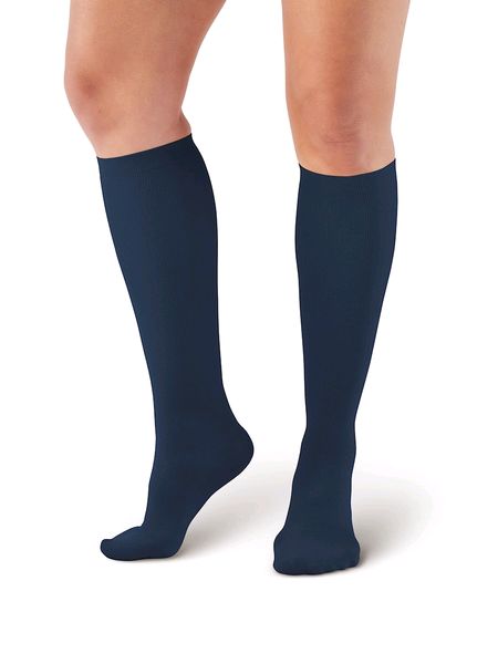 Pebble UK Ladies Opaque Support Socks Navy