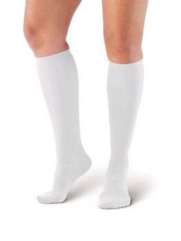 Pebble UK Ladies Opaque Support Socks (Pebble UK Ladies Opaque Support Socks White)