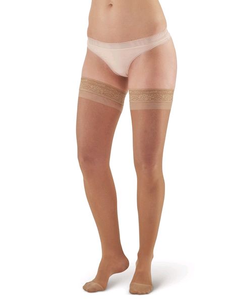 Pebble UK Ladies Support Thigh Highs Beige