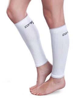 Therafirm Core-Sport Compression Leg Sleeves (Therafirm Core-Sport Compression Leg Sleeves White)