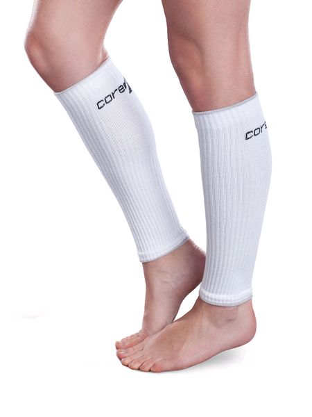 Therafirm Core-Sport Compression Leg Sleeves White