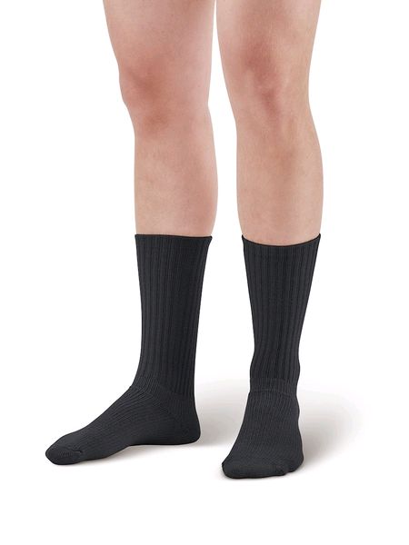 Pebble UK EZ-Walker Plus Socks Crew Length Black