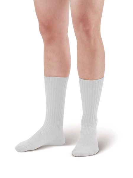 Pebble UK EZ-Walker Plus Socks Crew Length White