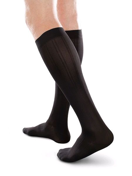 Therafirm Ease Short Length Mens Trouser Socks Black