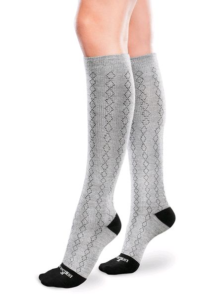 Therafirm Core Spun Patterned Support Socks - Ladies Classic Diamond