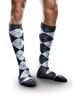 Therafirm Core Spun Patterned Support Socks Slate Argyle