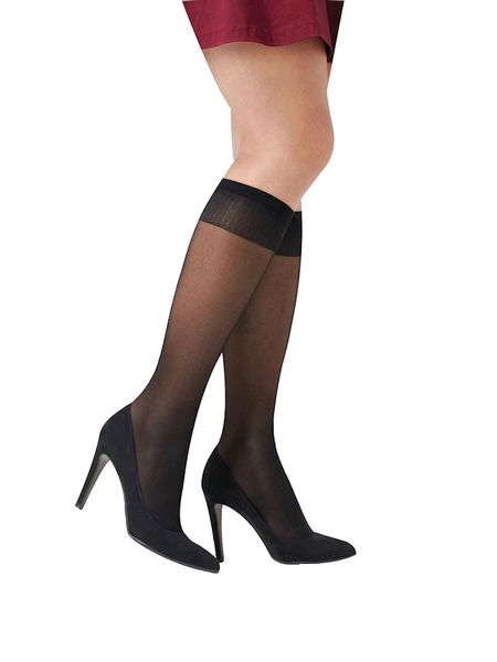 Solidea Miss Relax 100 Sheer Support Socks Nero