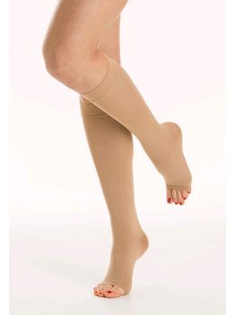 RelaxSan Medicale Soft Microfibre Open Toe Support Knee Highs (Microfibre OT Knee Highs Beige)