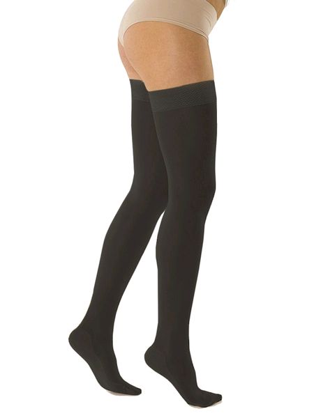 Solidea Marilyn Therapeutic Compression Thigh Highs Ccl2 Plus Line Nero