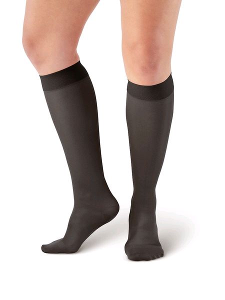 Pebble UK Microfibre Opaque Support Knee Highs | Compression