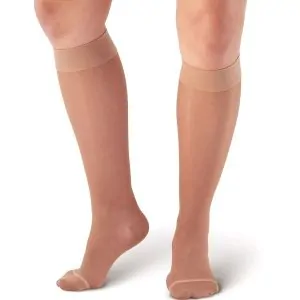 Wide Calf Sheer Support Knee Highs