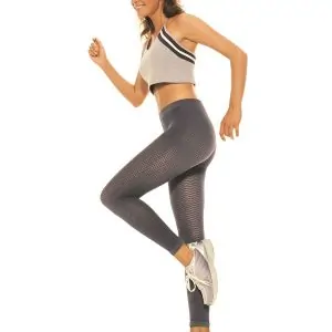 Silver Wave Long Ladies Compression Leggings